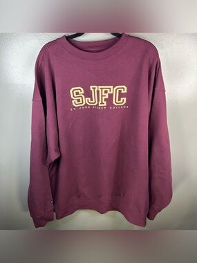Vintage Y2K St John Fisher College Rochester NY Jansport Red Crewneck Size XXL
